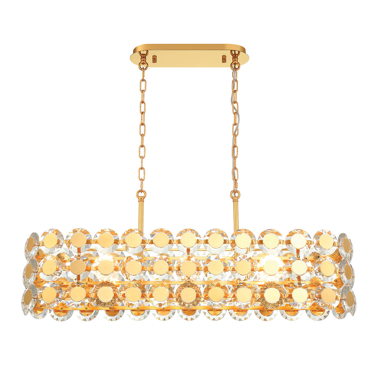 Perrene 8-Light 40" Linear Chandelier