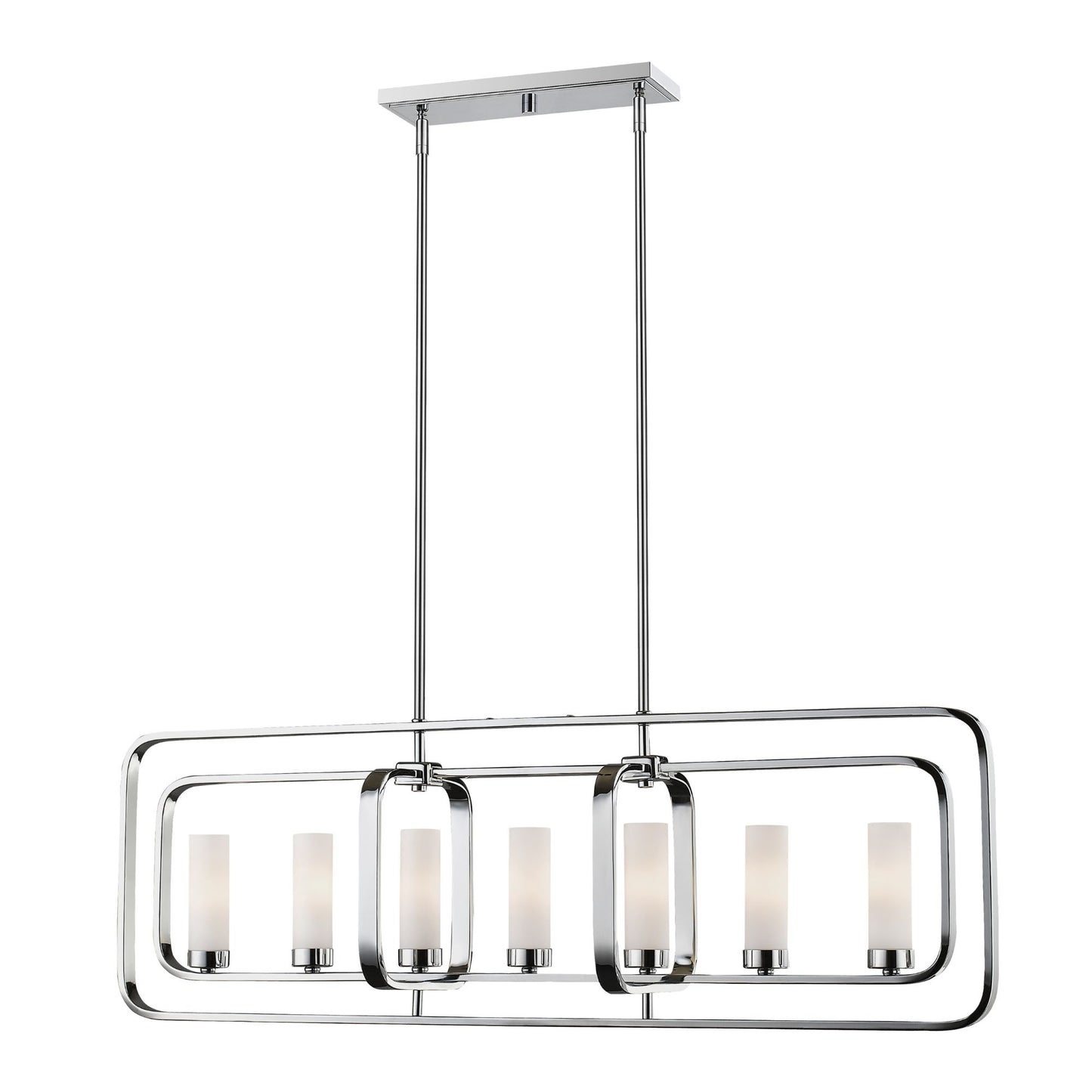 Aideen 7 Light Linear Chandelier Chrome