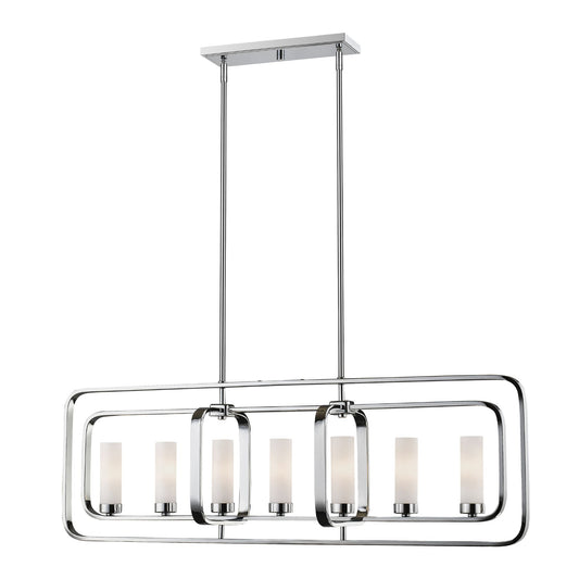 Aideen 7 Light Linear Chandelier Chrome