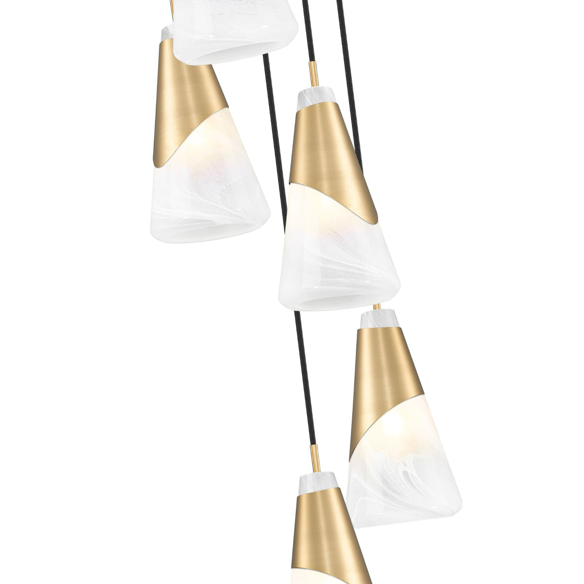 Aimie 5 Light Chandelier Modern Gold