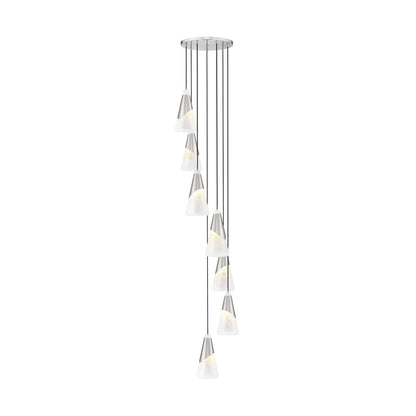 Aimie 7 Light Chandelier Brushed Nickel