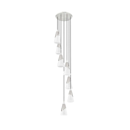 Aimie 7 Light Chandelier Brushed Nickel
