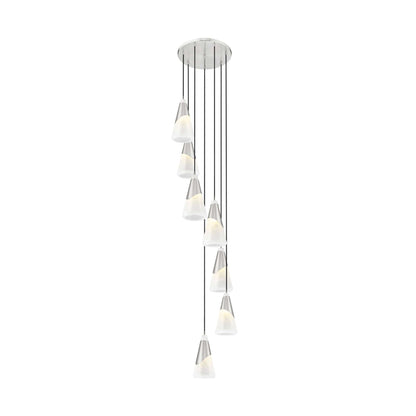 Aimie 7 Light Chandelier Brushed Nickel