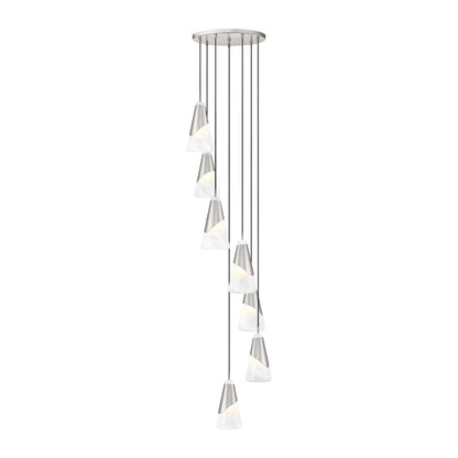 Aimie 7 Light Chandelier Brushed Nickel
