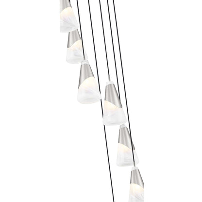 Aimie 7 Light Chandelier Brushed Nickel