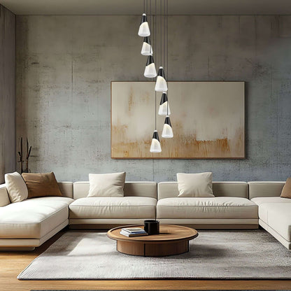 Aimie 7 Light Chandelier Matte Black
