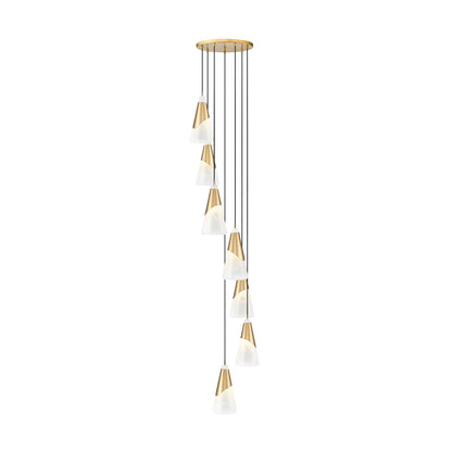 Aimie 7 Light Chandelier Modern Gold