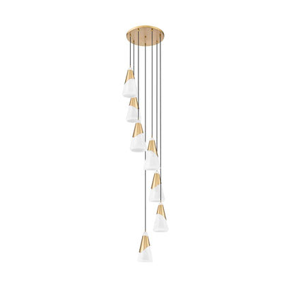 Aimie 7 Light Chandelier Modern Gold