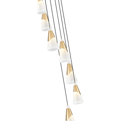 Aimie 7 Light Chandelier Modern Gold