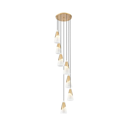 Aimie 7 Light Chandelier Modern Gold