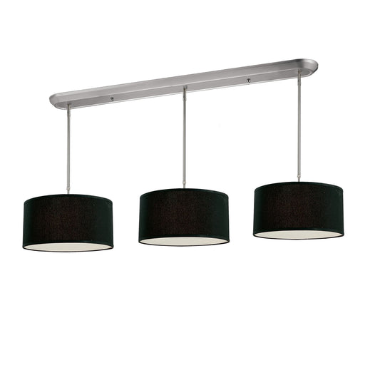 Albion 9 Light Linear Chandelier Brushed Nickel