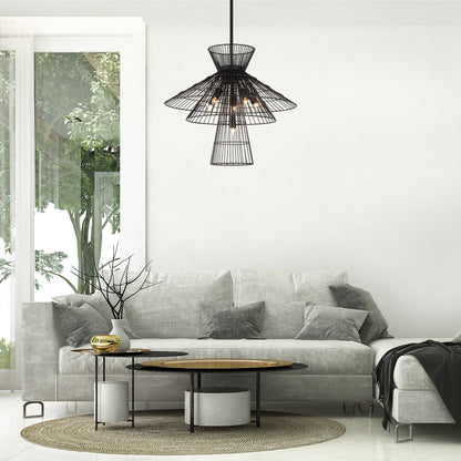 Alito 6 Light Chandelier Matte Black