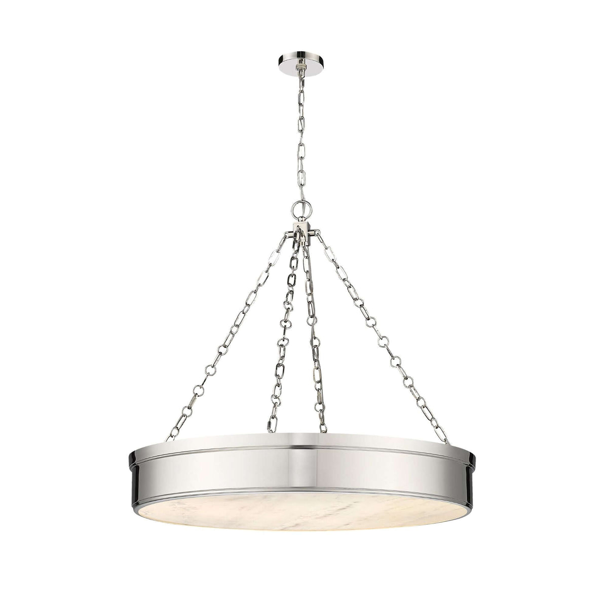 Anders LED 3 Light Chandelier Polished Nickel