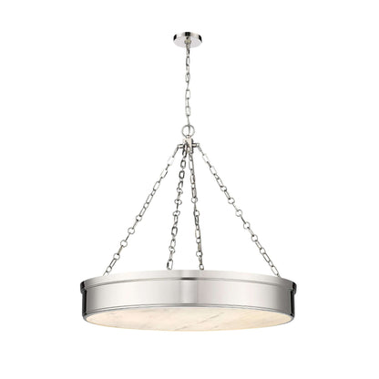 Anders LED 3 Light Chandelier Polished Nickel