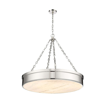 Anders LED 3 Light Chandelier Polished Nickel