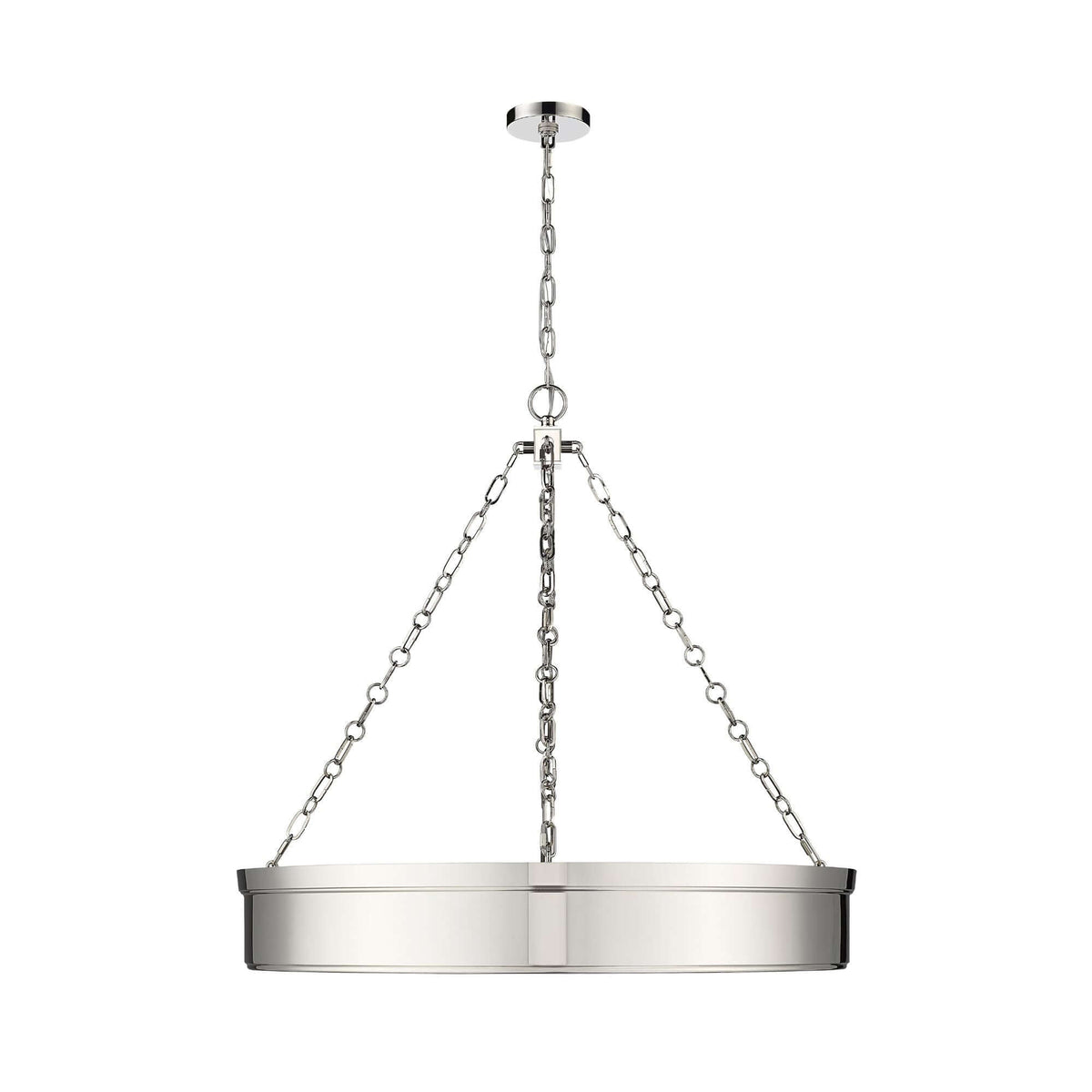 Anders LED 3 Light Chandelier Polished Nickel
