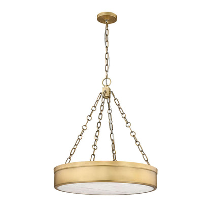 Anders LED 3 Light Chandelier Rubbed Brass