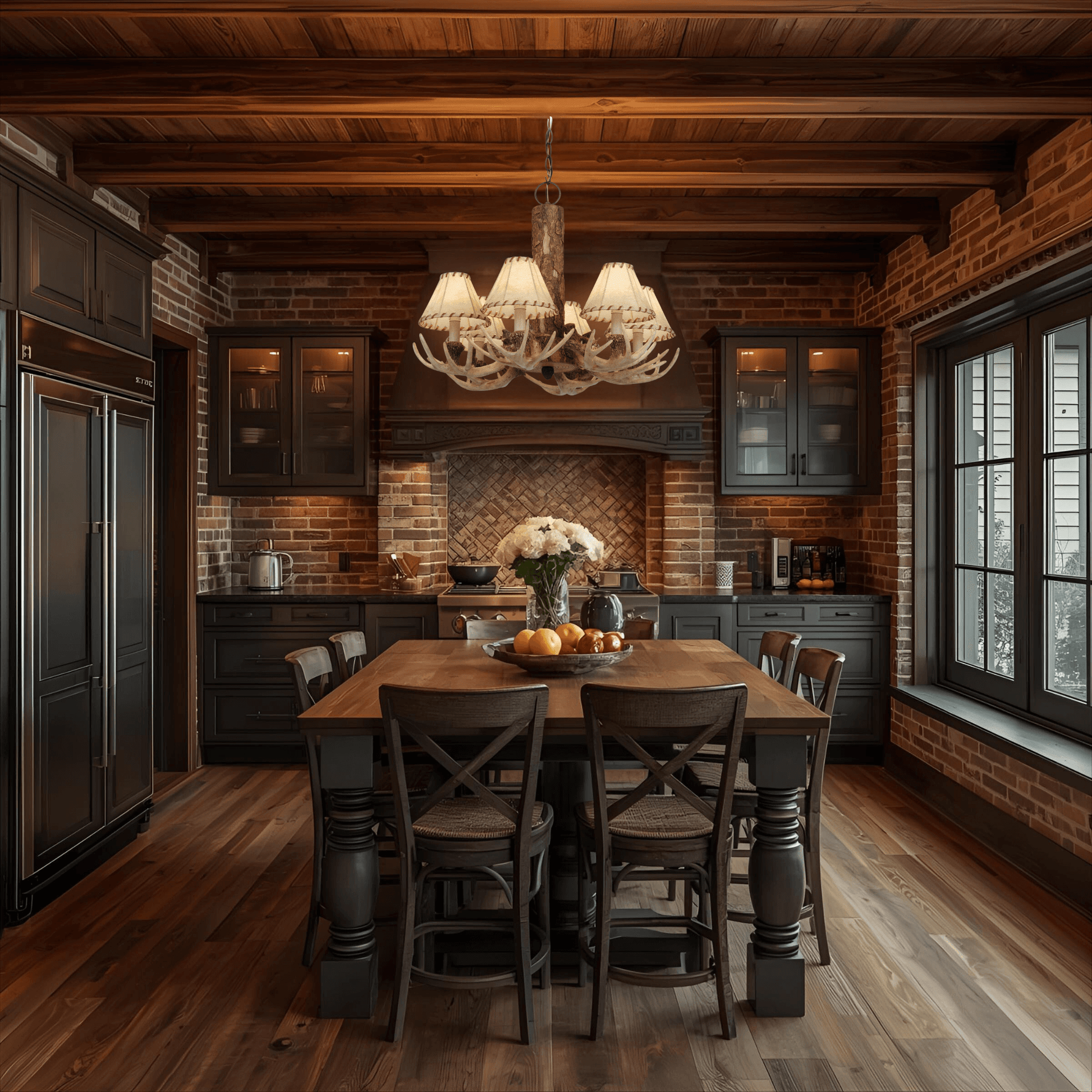 Lodge 6L Antler Chandelier