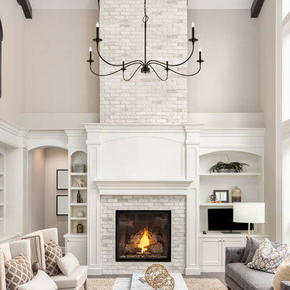 Arrington 6 Light Chandelier Matte Black