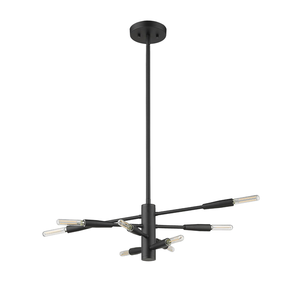 Ascension 8 Light Chandelier Matte Black