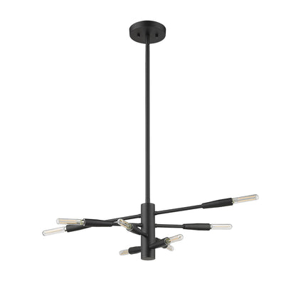 Ascension 8 Light Chandelier Matte Black