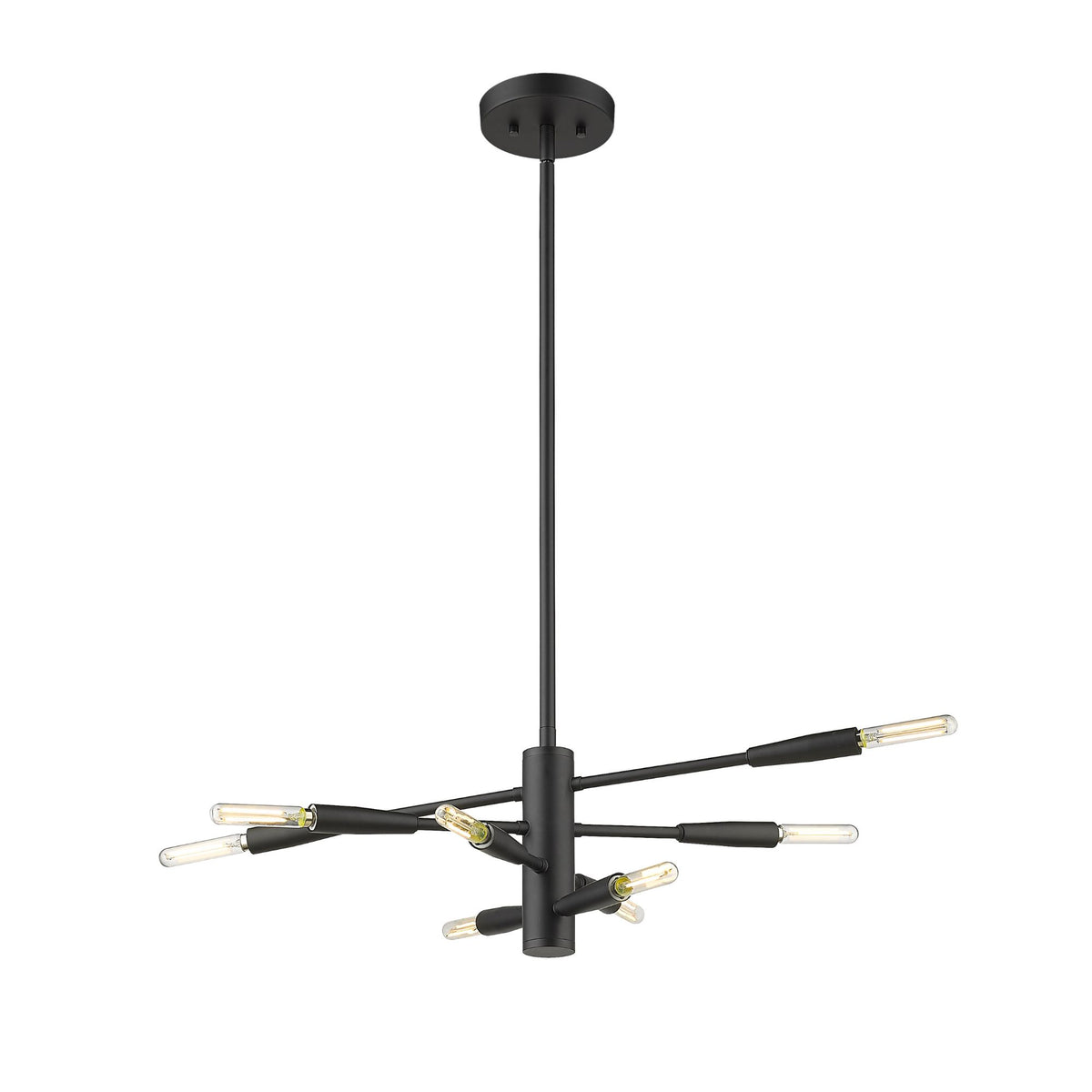 Ascension 8 Light Chandelier Matte Black