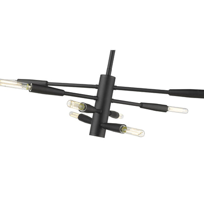 Ascension 8 Light Chandelier Matte Black