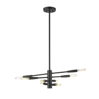 Ascension 8 Light Chandelier Matte Black
