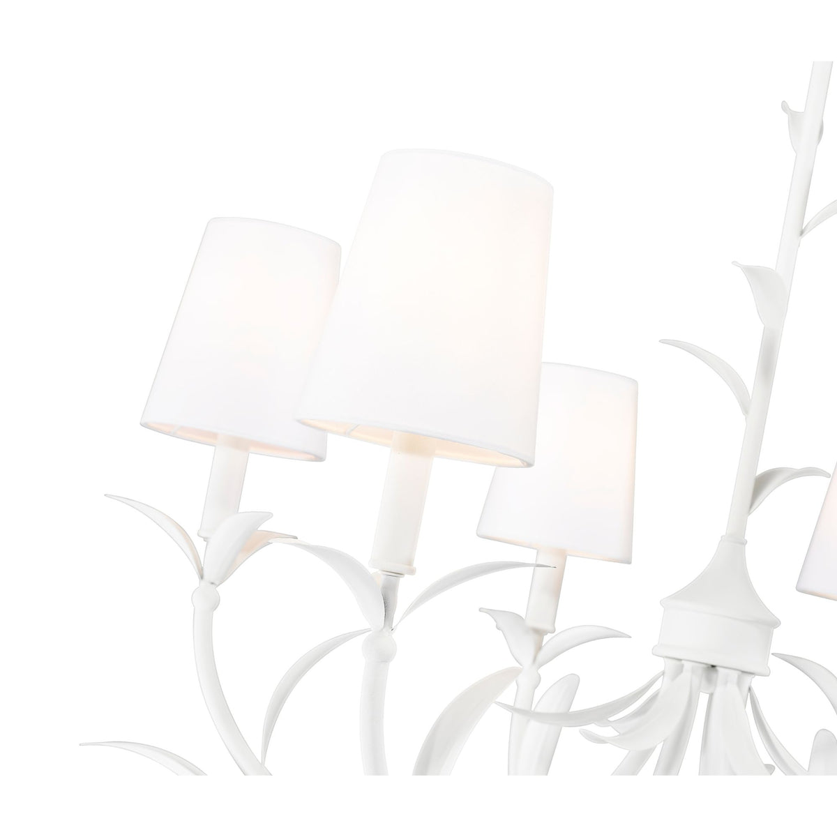 Aslin 6 Light Chandelier Textured White