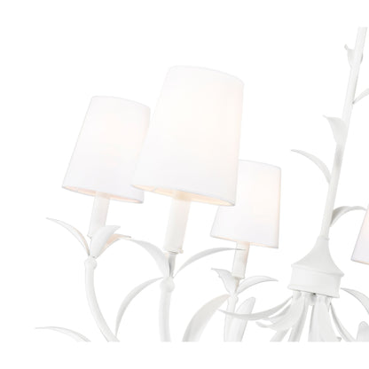 Aslin 6 Light Chandelier Textured White