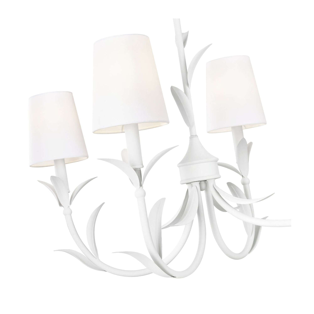 Aslin 6 Light Linear Chandelier Textured White