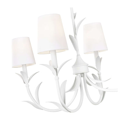 Aslin 6 Light Linear Chandelier Textured White