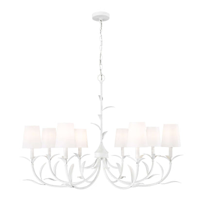 Aslin 8 Light Chandelier Textured White