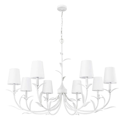 Aslin 8 Light Chandelier Textured White