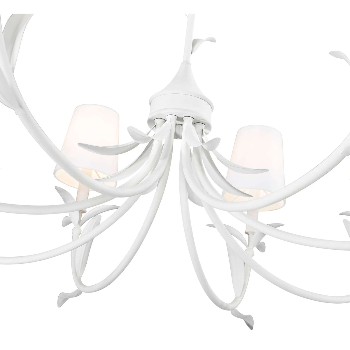 Aslin 8 Light Chandelier Textured White