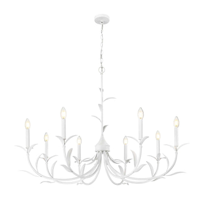 Aslin 8 Light Chandelier Textured White