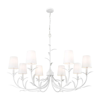 Aslin 8 Light Chandelier Textured White