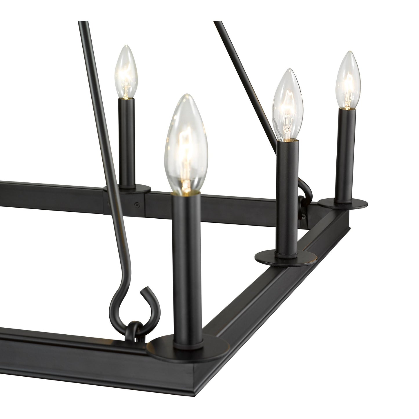 Barclay 8 Light Chandelier Matte Black