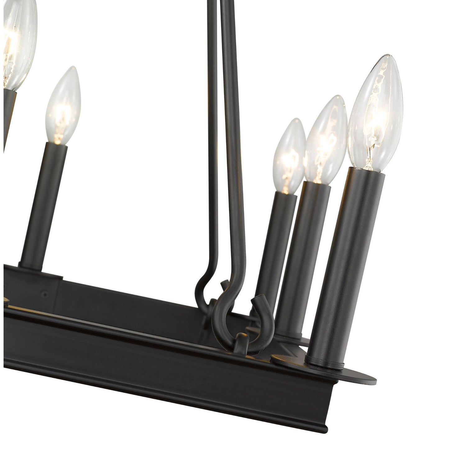 Barclay 8 Light Chandelier Matte Black