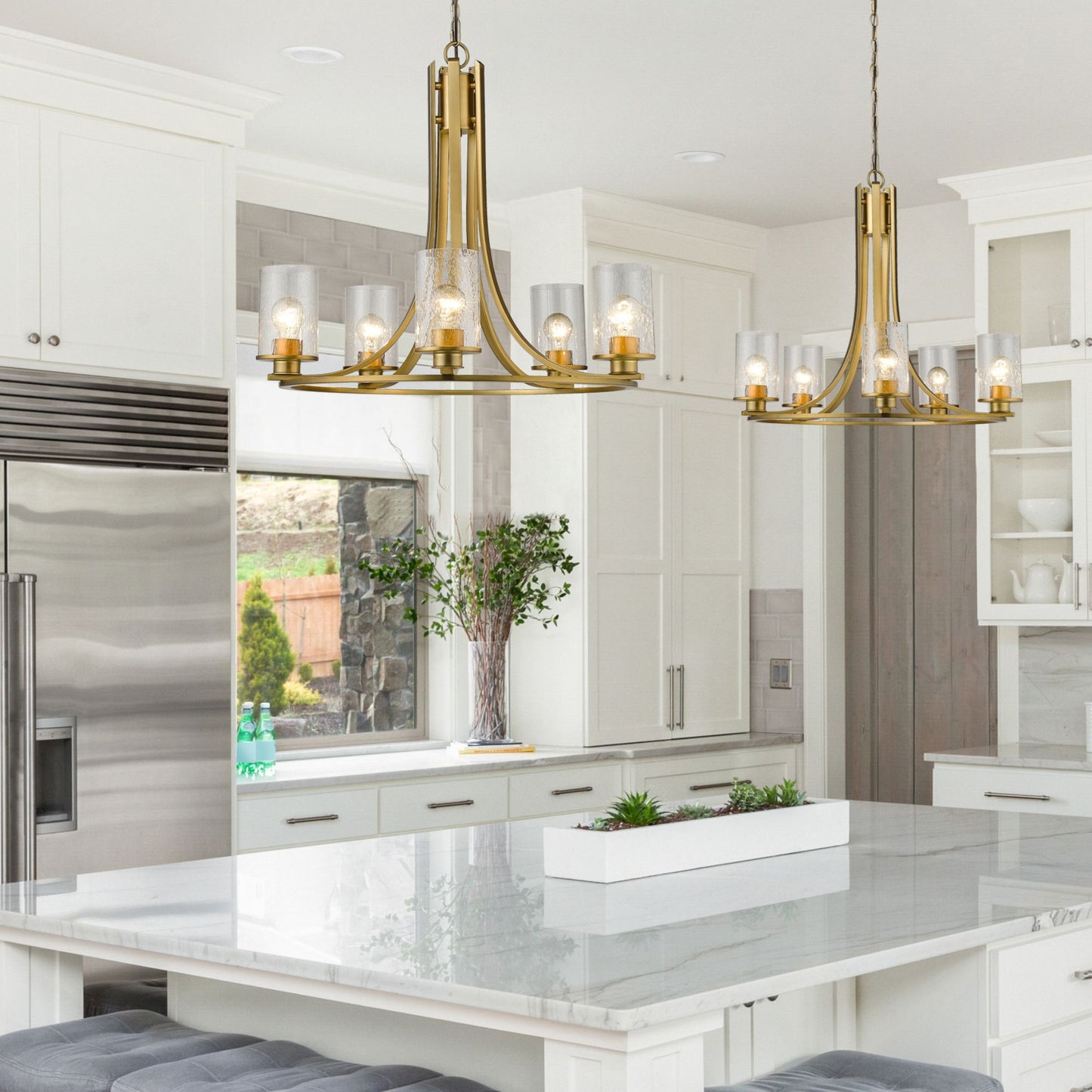Beckett 5 Light Chandelier Olde Brass