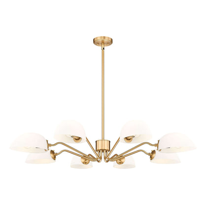 Breton 8 Light Chandelier Modern Gold