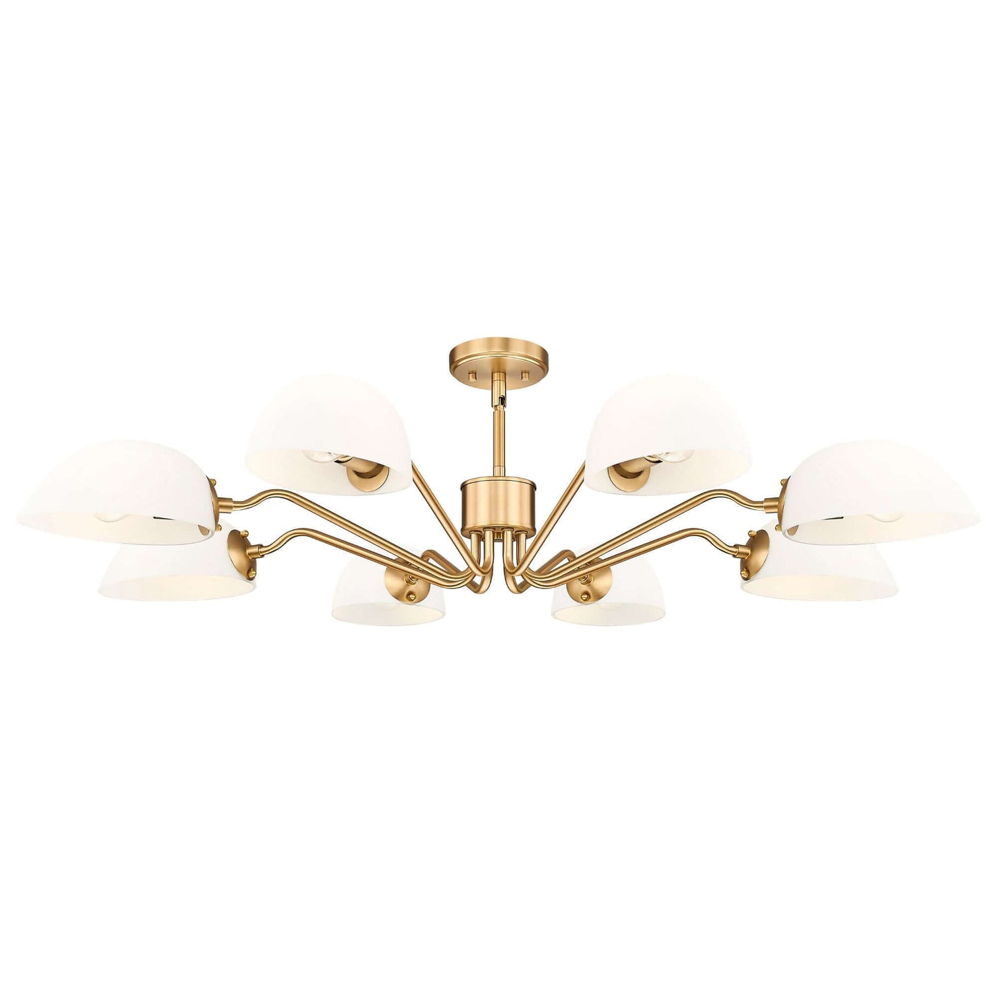 Breton 8 Light Chandelier Modern Gold