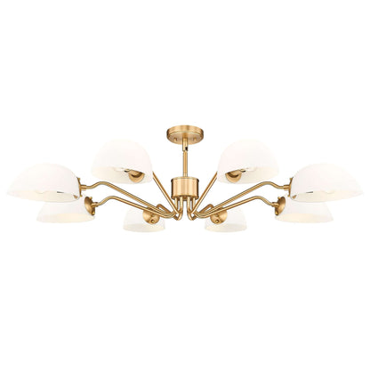 Breton 8 Light Chandelier Modern Gold