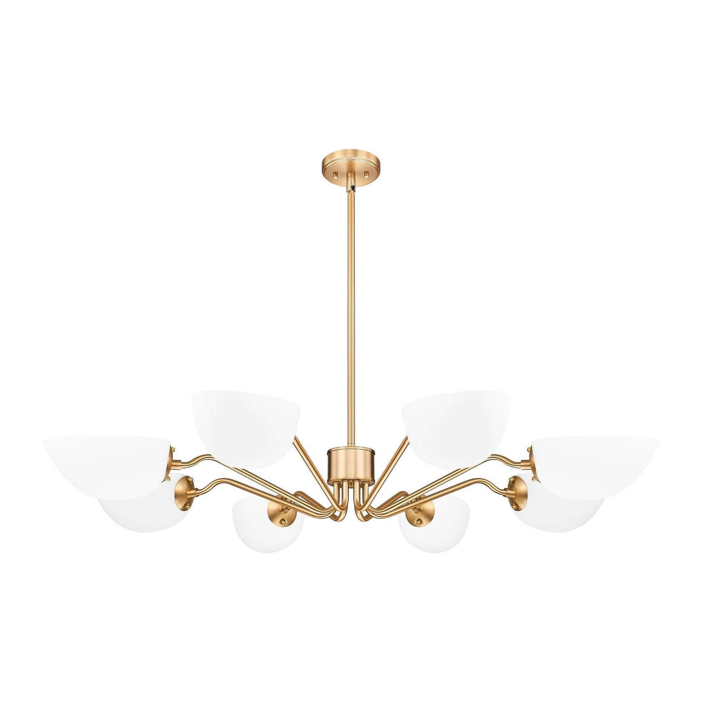 Breton 8 Light Chandelier Modern Gold