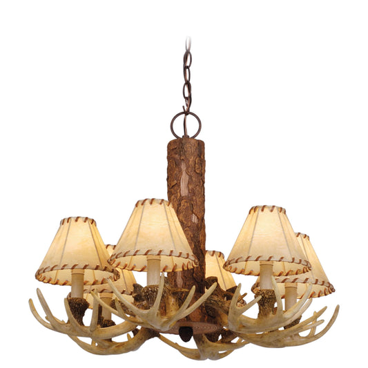 Lodge 6L Antler Chandelier