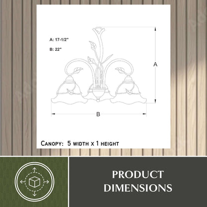 Vine 3L Chandelier