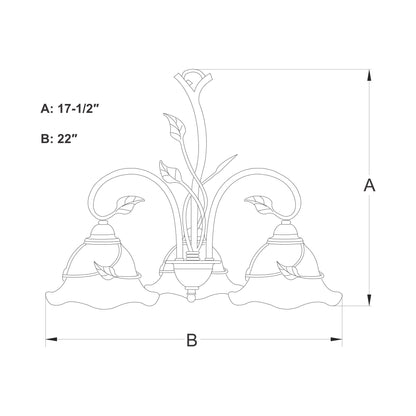 Vine 3L Chandelier