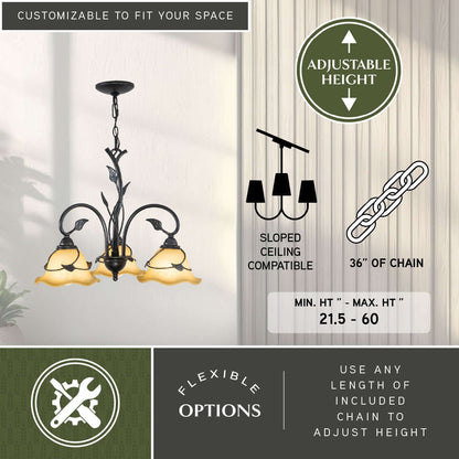 Vine 3L Chandelier