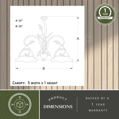 Vine 5L Chandelier
