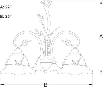 Vine 5L Chandelier